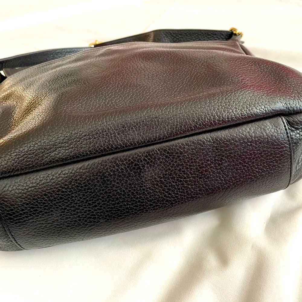 Liz Claiborne Black Leather Crossbody Shoulder Bag - Picture 11 of 14